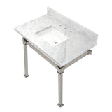 Fauceture 36-Inch Carrara Marble Console Sink