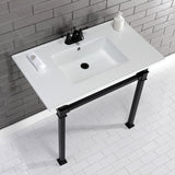 Fauceture 37-Inch Ceramic Console Sink Set