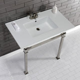 Fauceture 37-Inch Ceramic Console Sink Set