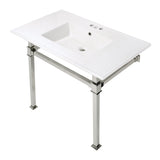 Fauceture 37-Inch Ceramic Console Sink Set