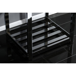 Kingston Commercial 25-Inch Stainless Steel Console Sink with Steel Base (8-Inch, 3-Hole)