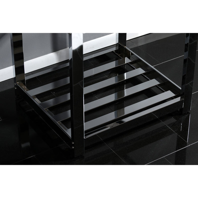 Kingston Commercial 25-Inch Stainless Steel Console Sink with Steel Base (8-Inch, 3-Hole)