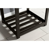 Kingston Commercial 25-Inch Stainless Steel Console Sink with Steel Base (8-Inch, 3-Hole)
