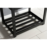 Kingston Commercial 31-Inch Stainless Steel Console Sink with Steel Base (8-Inch, 3-Hole)