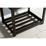 Kingston Commercial 31-Inch Stainless Steel Console Sink with Steel Base (8-Inch, 3-Hole)