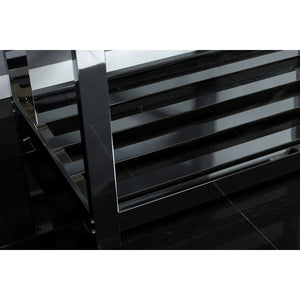 Kingston Commercial 49-Inch Stainless Steel Console Sink with Steel Base (8-Inch, 3-Hole)