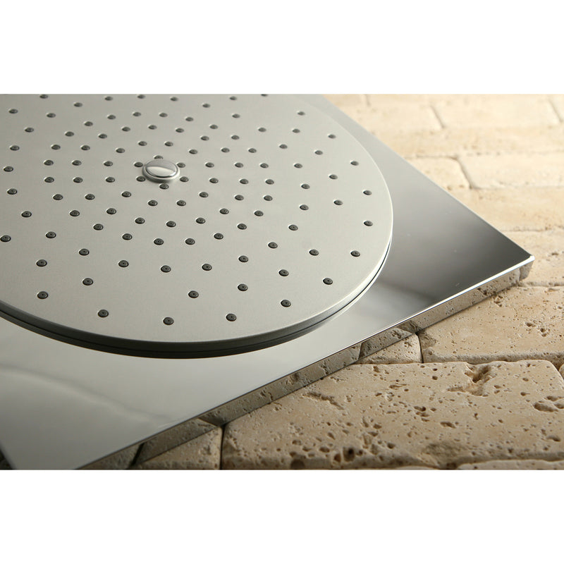 Claremont 12-Inch Square Rainfall ABS Shower Head with 15-3/4 Inch Shower Arm