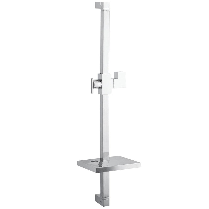 Claremont 24-Inch Stainless Steel Shower Slide Bar with Soap Dish