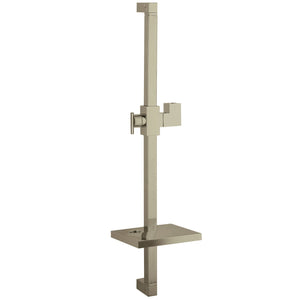 Claremont 24-Inch Stainless Steel Shower Slide Bar with Soap Dish
