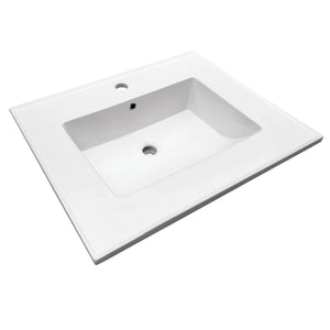 Continental 25-Inch Ceramic Vanity Sink Top