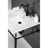 Continental 25-Inch Ceramic Vanity Sink Top (1 Hole)
