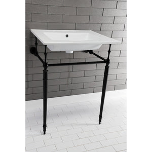 Continental 25-Inch Ceramic Vanity Sink Top (8" Faucet Drillings)