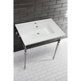 Continental 31-Inch Ceramic Vanity Sink Top