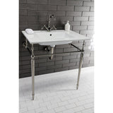 Continental 31-Inch Ceramic Vanity Sink Top (1 Hole)