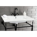 Continental 31-Inch Ceramic Vanity Sink Top (1 Hole)