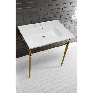 Continental 31-Inch Ceramic Vanity Sink Top (8" Faucet Drillings)