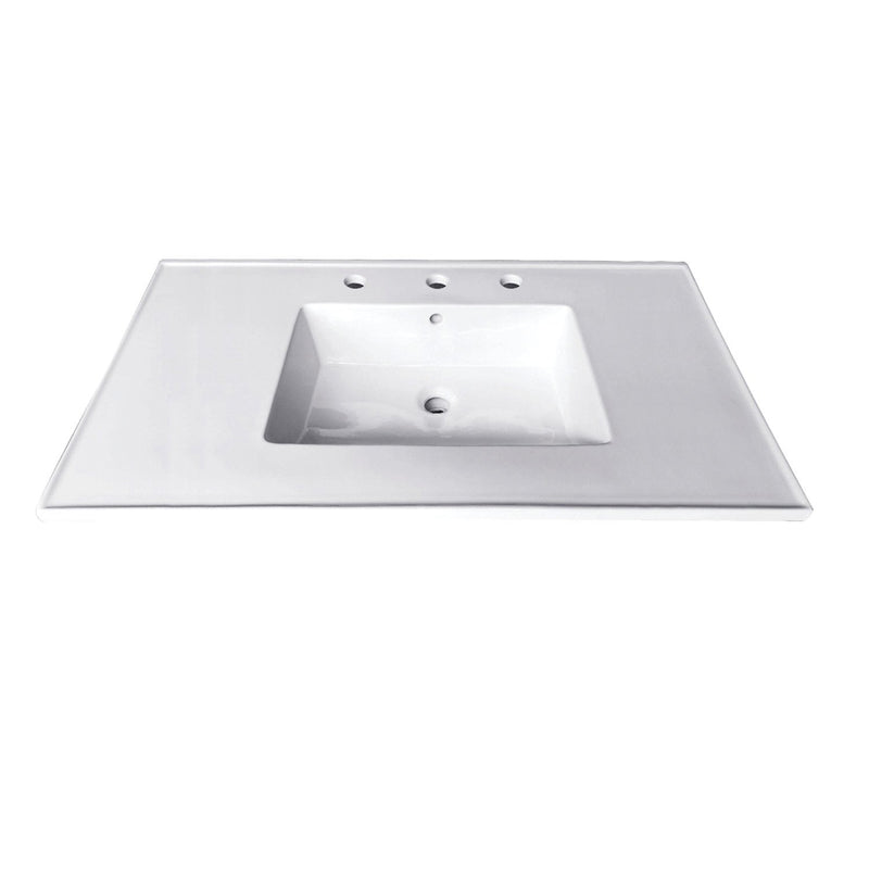 Continental 31-Inch Ceramic Vanity Sink Top (8" Faucet Drillings)