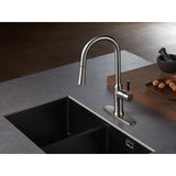 Kaiser Single-Handle 1-Hole Deck Mount Pull-Down Sprayer Kitchen Faucet