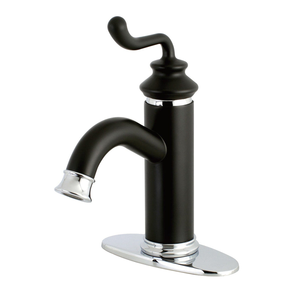 Royale Single-Handle 1-Hole Deck Mount Bathroom Faucet with Push Pop-Up