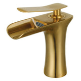 Executive Single-Handle 1-Hole Deck Mount Bathroom Faucet with Push Pop-Up