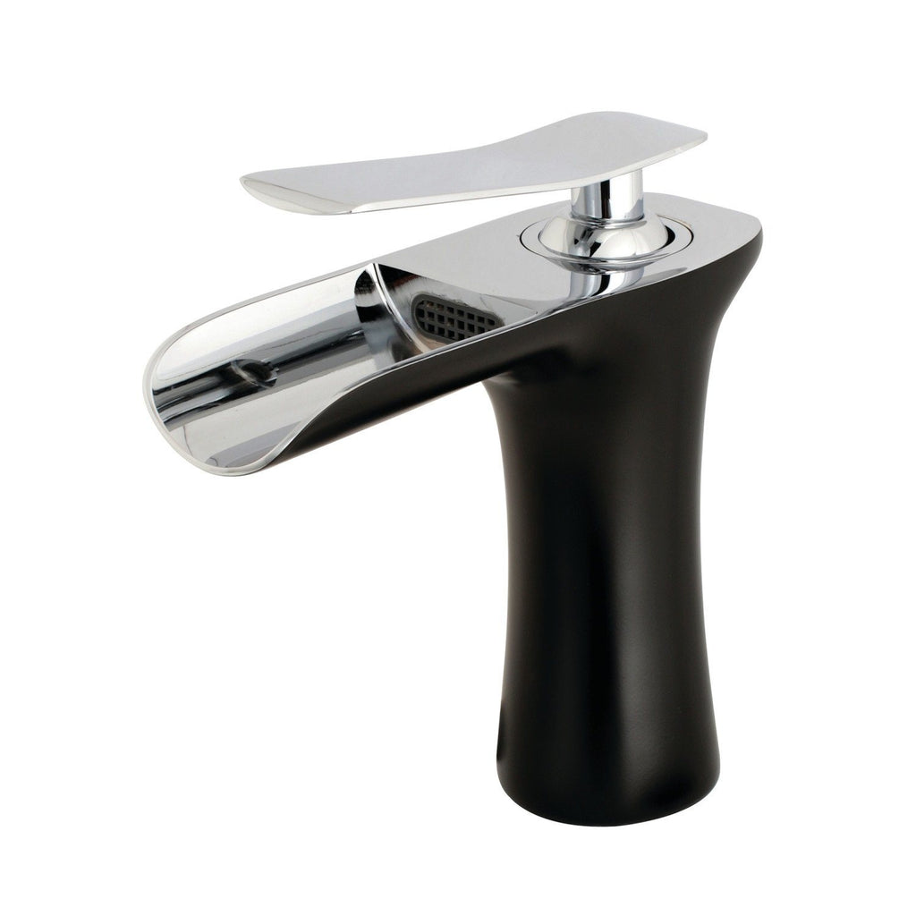 Executive Single-Handle 1-Hole Deck Mount Bathroom Faucet with Push Pop-Up