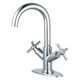Concord Two-Handle 1-Hole Deck Mount Bathroom Faucet with Push Pop-Up