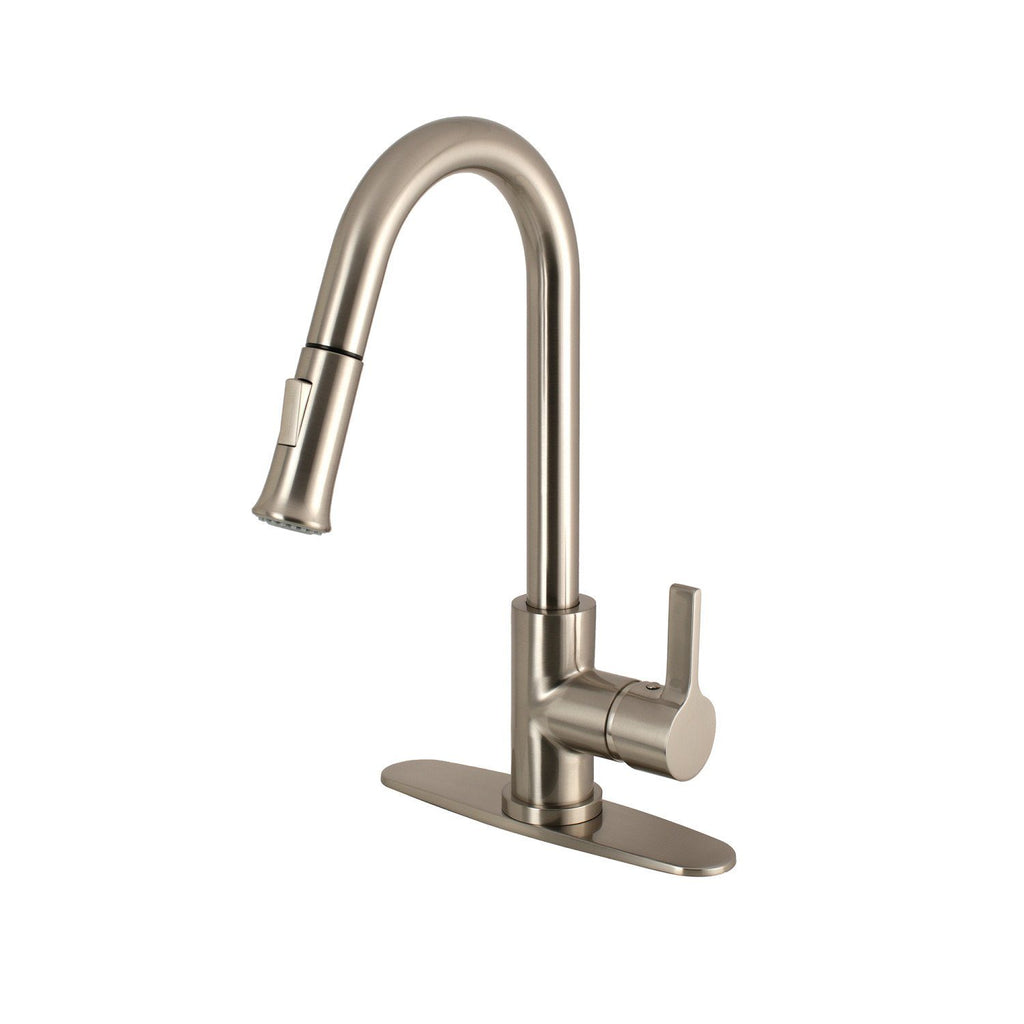 Continental Single-Handle 1-Hole Deck Mount Pull-Down Sprayer Kitchen Faucet