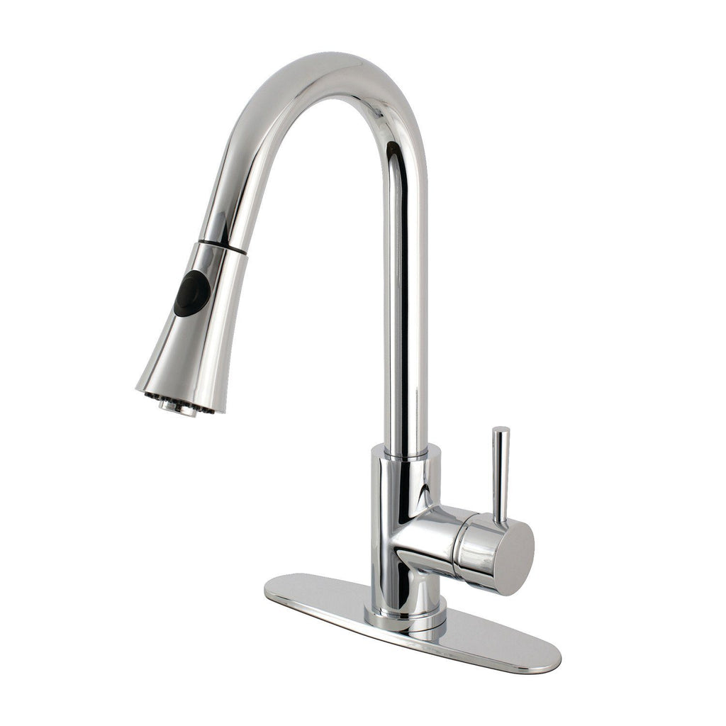 Concord Single-Handle 1-Hole Deck Mount Pull-Down Sprayer Kitchen Faucet