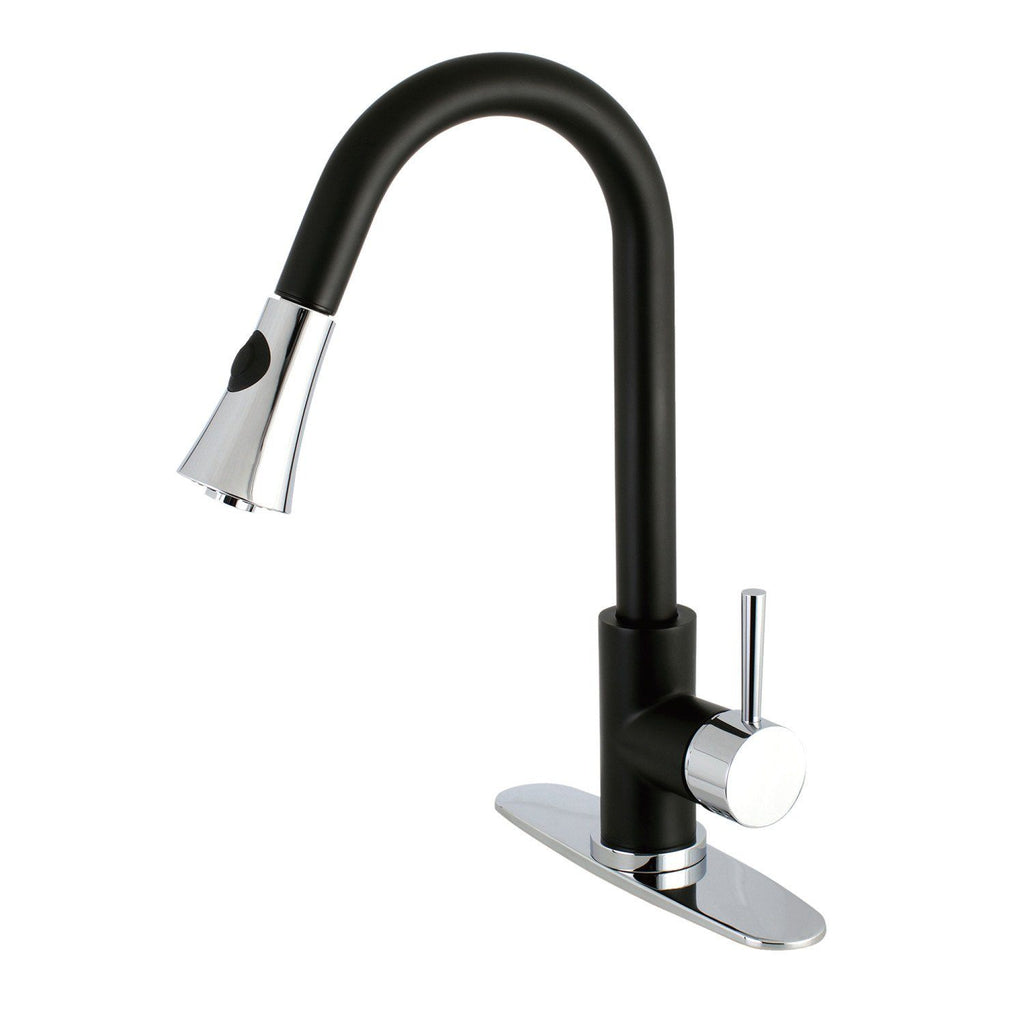 Concord Single-Handle 1-Hole Deck Mount Pull-Down Sprayer Kitchen Faucet
