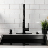 New York Single-Handle 1-Hole Deck Mount Pre-Rinse Kitchen Faucet