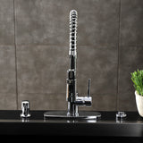 New York Single-Handle 1-Hole Deck Mount Pre-Rinse Kitchen Faucet