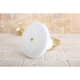 Victorian 5-1/8-Inch Round Raindrop Ceramic Shower Head with 12-Inch Shower Arm Combo