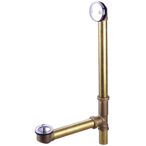 Made To Match 21-Inch Brass Lift and Turn Tub Waste and Overflow