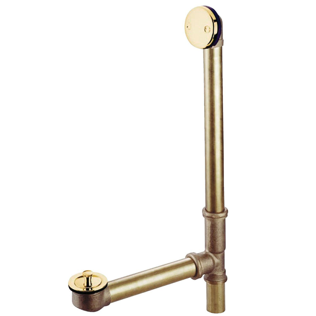 Made To Match 21-Inch Brass Lift and Turn Tub Waste and Overflow