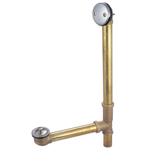 Made To Match 21-Inch Brass Lift and Turn Tub Waste and Overflow