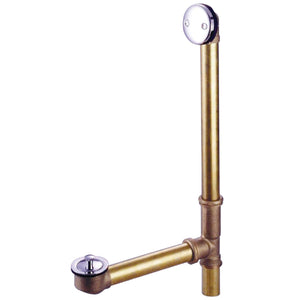 Made To Match 23-Inch Brass Lift and Turn Tub Waste and Overflow