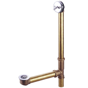 Made To Match 21-Inch Brass Trip Lever Tub Waste and Overflow with Grid Strainer