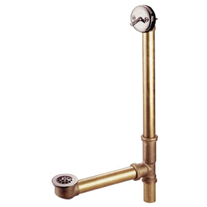 Made To Match 23-Inch Brass Trip Lever Tub Waste and Overflow with Grid Strainer