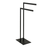 Edenscape 31-3/4 Inch Freestanding Pedestal Dual Towel Rack
