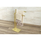Edenscape 31-3/4 Inch Freestanding Pedestal Dual Towel Rack