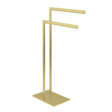 Edenscape 31-3/4 Inch Freestanding Pedestal Dual Towel Rack