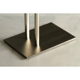 Edenscape 31-3/4 Inch Freestanding Pedestal Dual Towel Rack