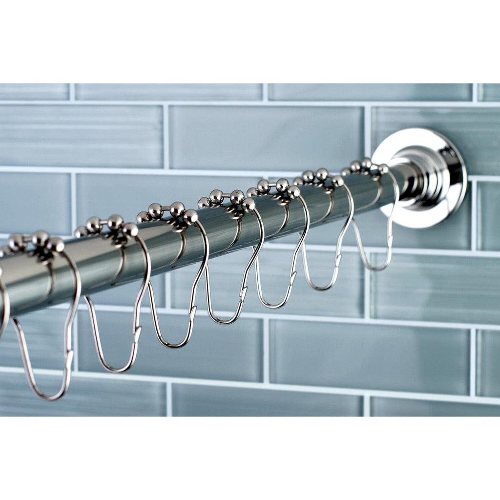 Edenscape 60-Inch to 72-Inch Adjustable Shower Curtain Rod with Rings