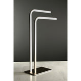 Edenscape 31-Inch Freestanding Pedestal 2-Tier L-Shape Towel Rack