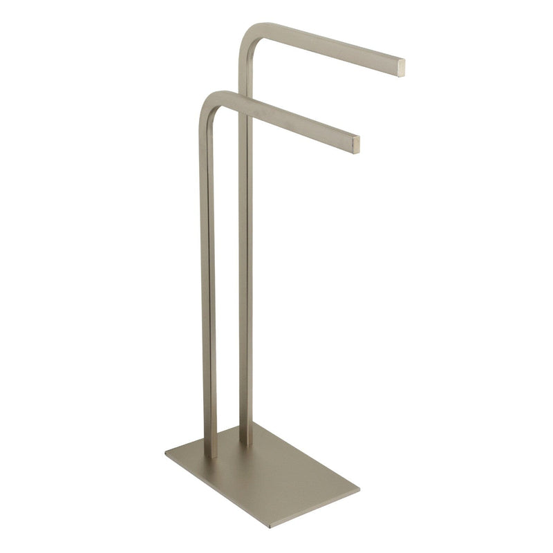 Edenscape 31-Inch Freestanding Pedestal 2-Tier L-Shape Towel Rack