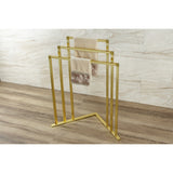 Edenscape 32-15/16 Inch Freestanding Pedestal 3-Tier L-Shaped Corner Towel Rack