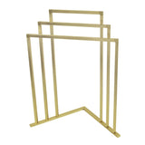Edenscape 32-15/16 Inch Freestanding Pedestal 3-Tier L-Shaped Corner Towel Rack