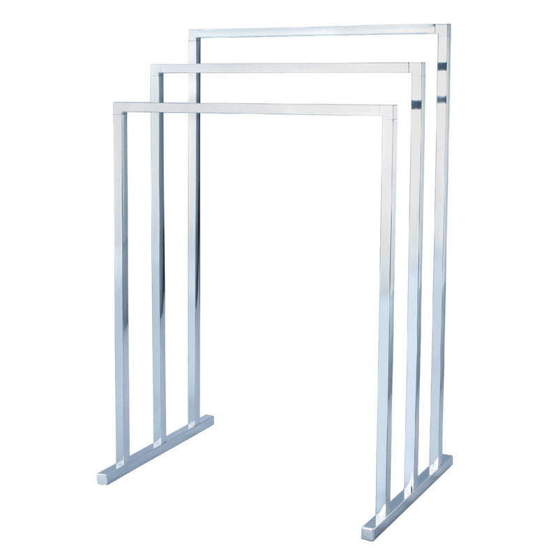 Edenscape 33-3/16 Inch Freestanding Pedestal 3-Tier Towel Rack