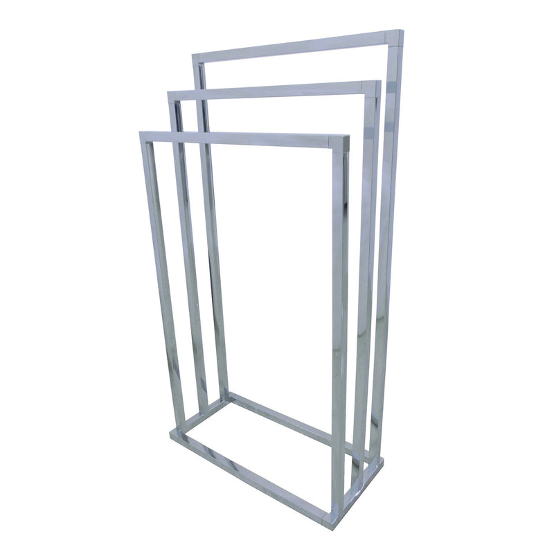 Edenscape 33-1/8 Inch Freestanding Pedestal 3-Tier Towel Rack