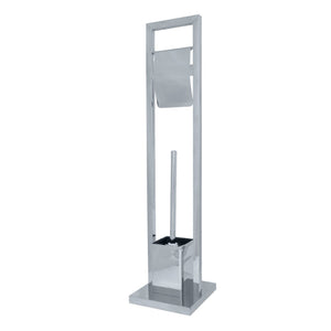 Edenscape Freestanding Toilet Paper Holder with Brush and Holder